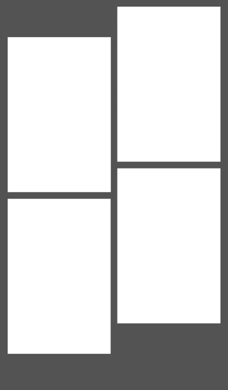 4 x 6" 4 Photos Portrait B